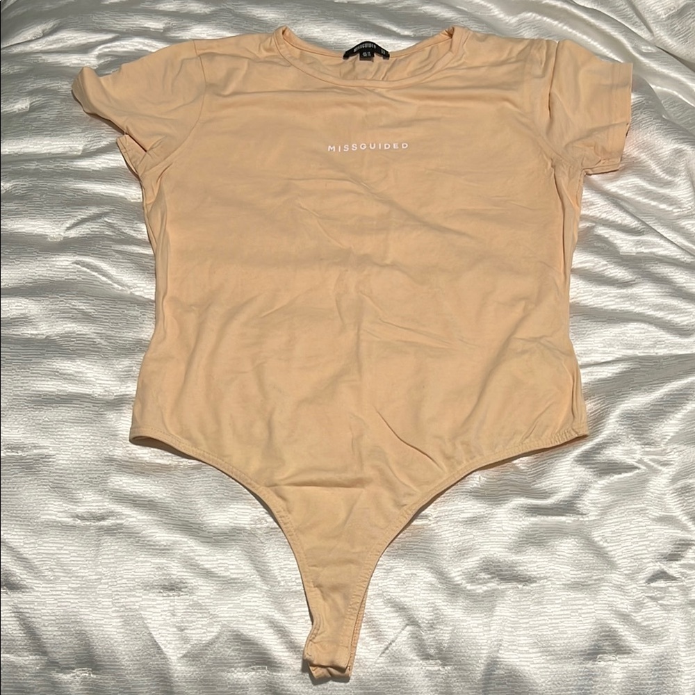 Missguided Peach Bodysuit